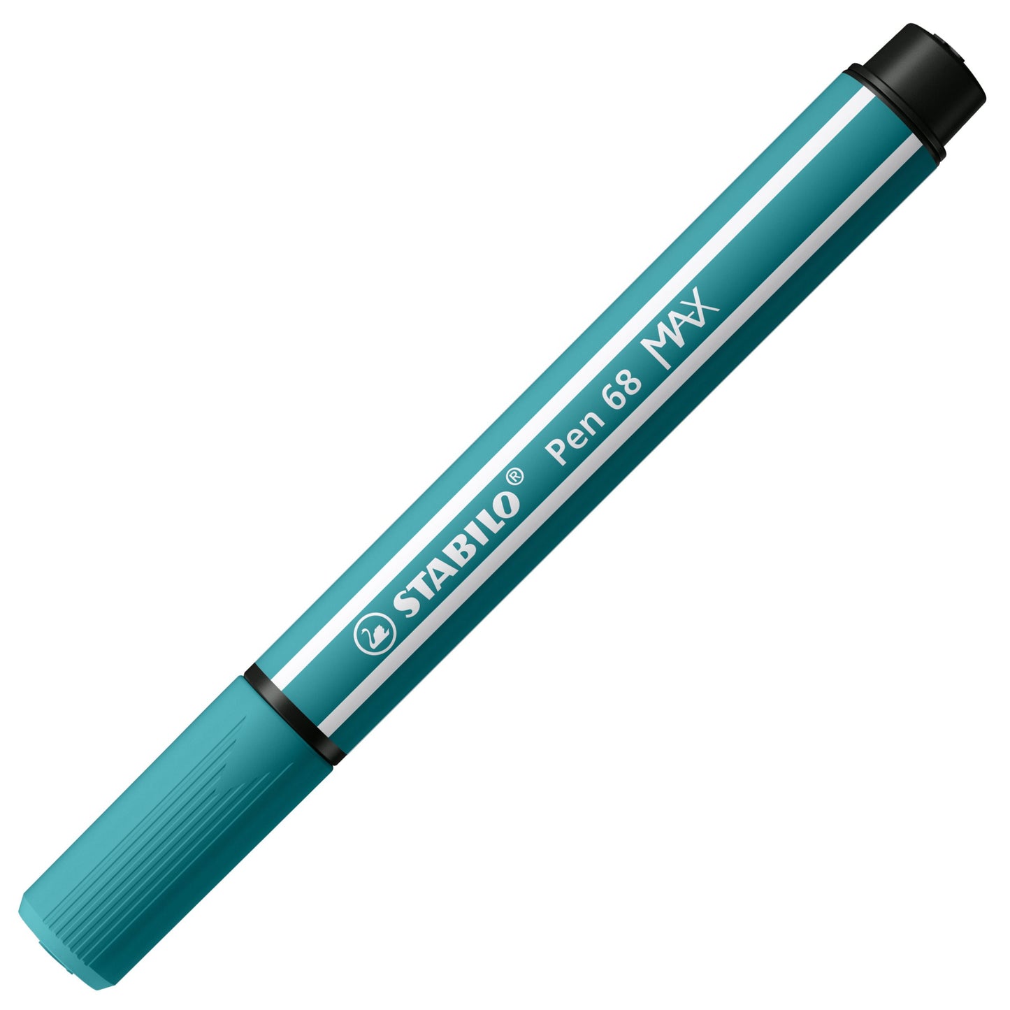 Pennarello Premium a tratto doppio (1 + 5 mm) - STABILO Pen 68 MAX - Blu Turchese (25575013)