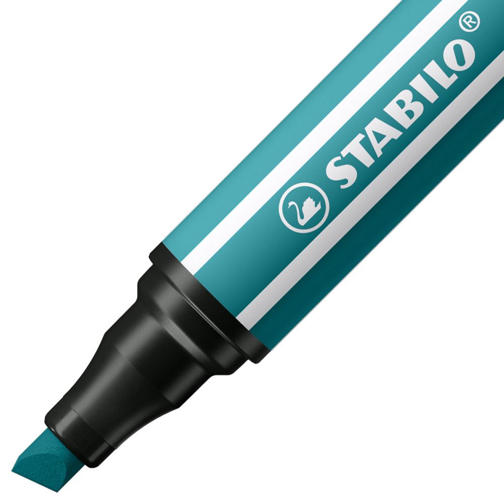 Pennarello Premium a tratto doppio (1 + 5 mm) - STABILO Pen 68 MAX - Blu Turchese (25575014)