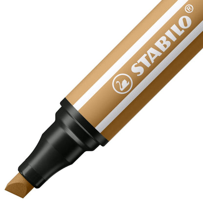Pennarello Premium a tratto doppio (1 + 5 mm) - STABILO Pen 68 MAX - Ocra Scuro (25575308)