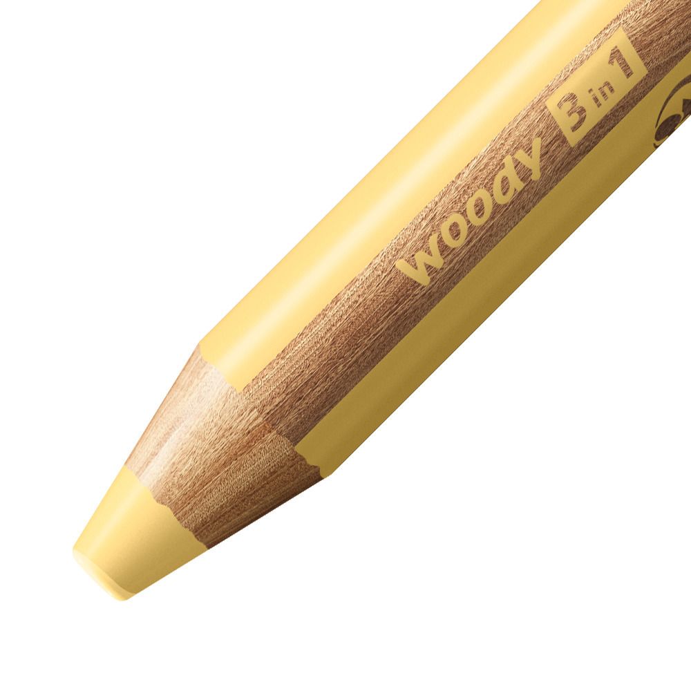 Matita colorata Multi-Funzione - STABILO woody 3 in 1 - Giallo pastello (25542198)