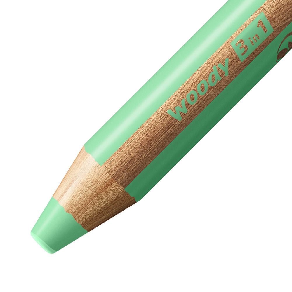 Matita colorata Multi-Funzione - STABILO woody 3 in 1 - Verde pastello (25544739)