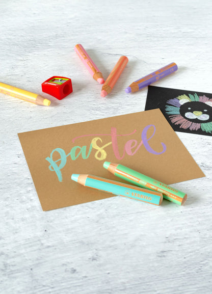 Matita colorata Multi-Funzione - STABILO woody 3 in 1 - Verde pastello (25544740)