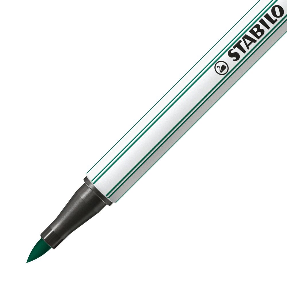 Pennarello Premium con punta a pennello - STABILO Pen 68 brush - Verde turchese (25576892)