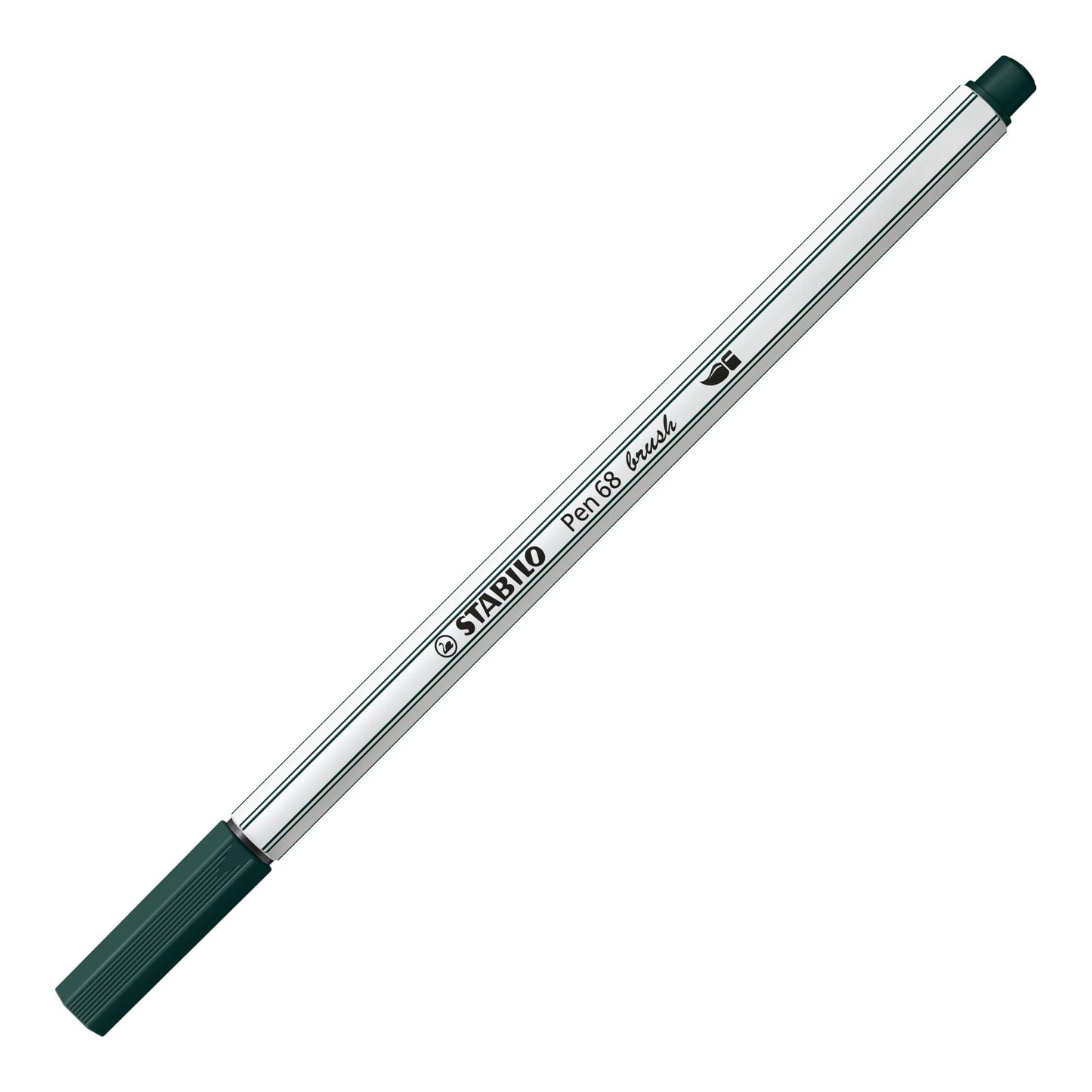 Pennarello Premium con punta a pennello - STABILO Pen 68 brush - Verde terra (25576844)