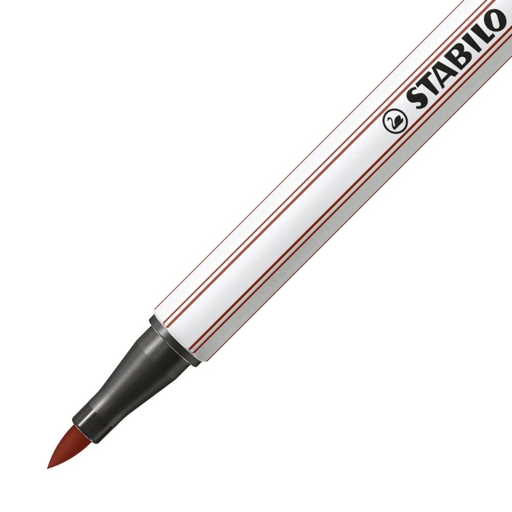 Pennarello Premium con punta a pennello - STABILO Pen 68 brush - Terra di Siena (25576605)