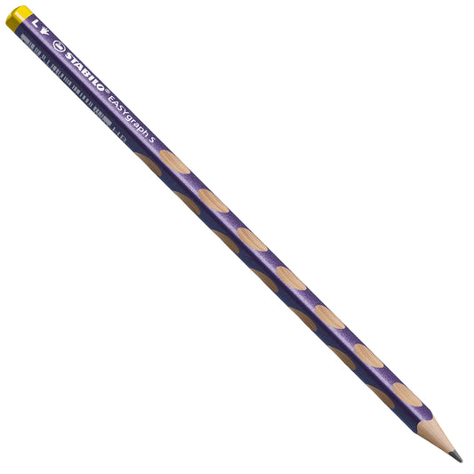 Matita Ergonomica triangolare Sottile - STABILO EASYgraph S Metallic per Mancini in Viola metallizzato - Gradazione HB (25545168)
