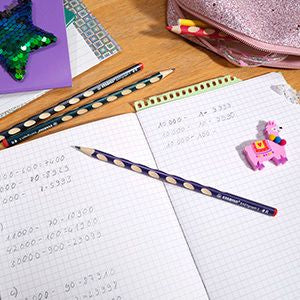 Matita Ergonomica triangolare Sottile - STABILO EASYgraph S Metallic per Mancini in Viola metallizzato - Gradazione HB (25545171)