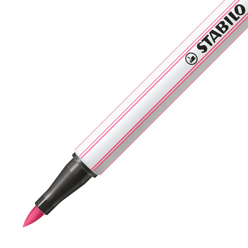 Pennarello Premium con punta a pennello - STABILO Pen 68 brush - Rosa chiaro (25576387)