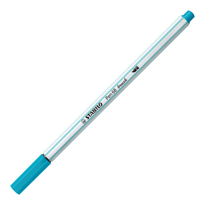Pennarello Premium con punta a pennello - STABILO Pen 68 brush - Azzurro chiaro (25575801)
