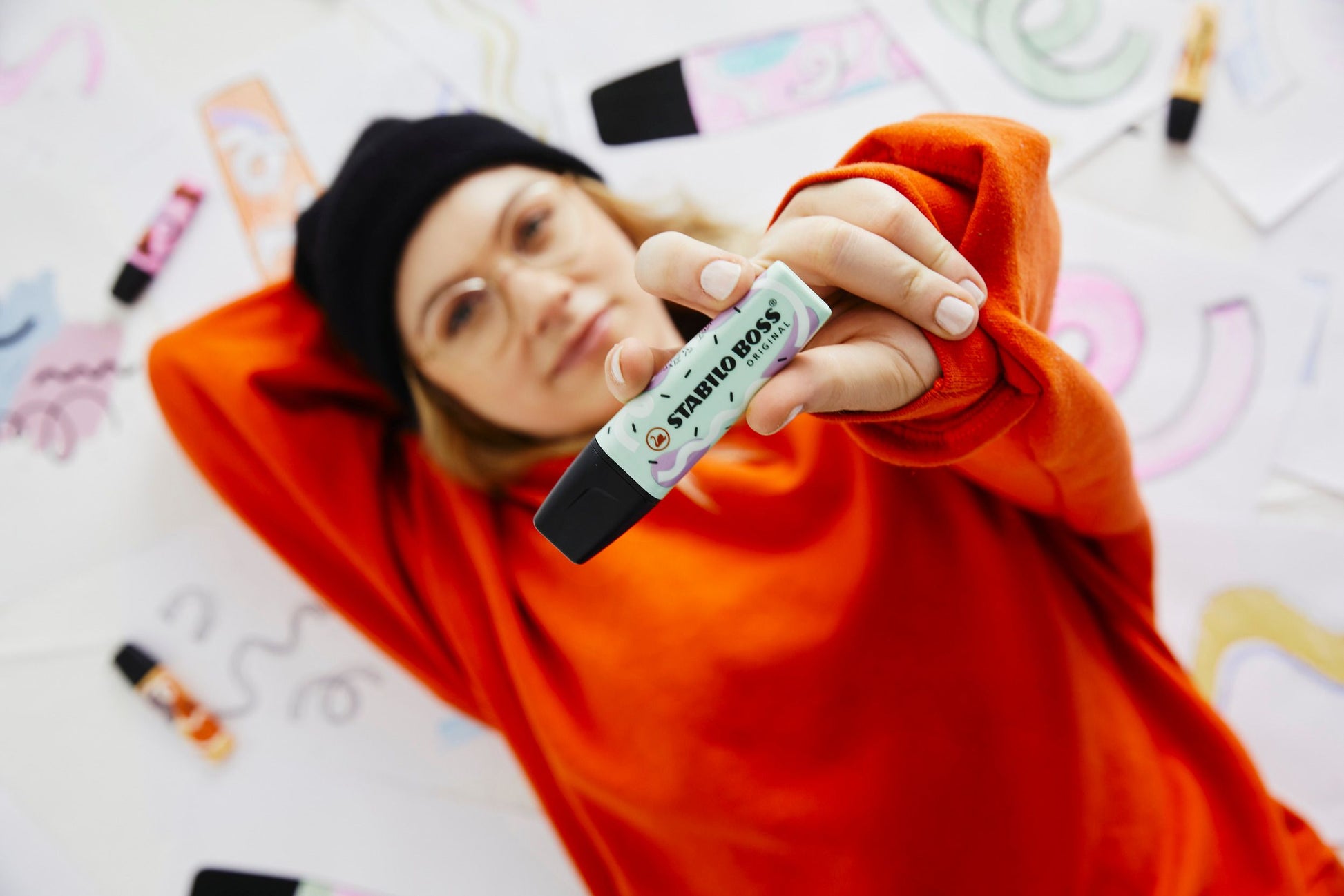 Evidenziatore - STABILO BOSS ORIGINAL Pastel by Ju Schnee - Arancione Papaya (25526818)