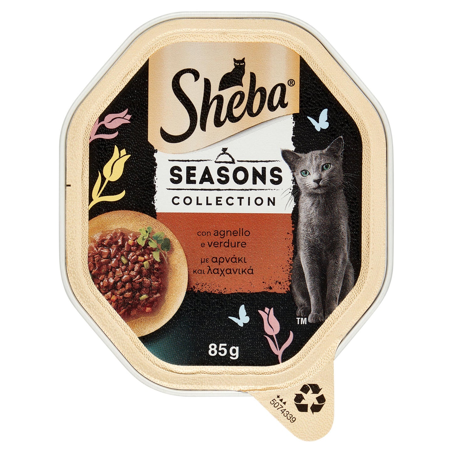 Sheba Seasons Collection in salsa cibo umido gatto Agnello e Verdure 85g