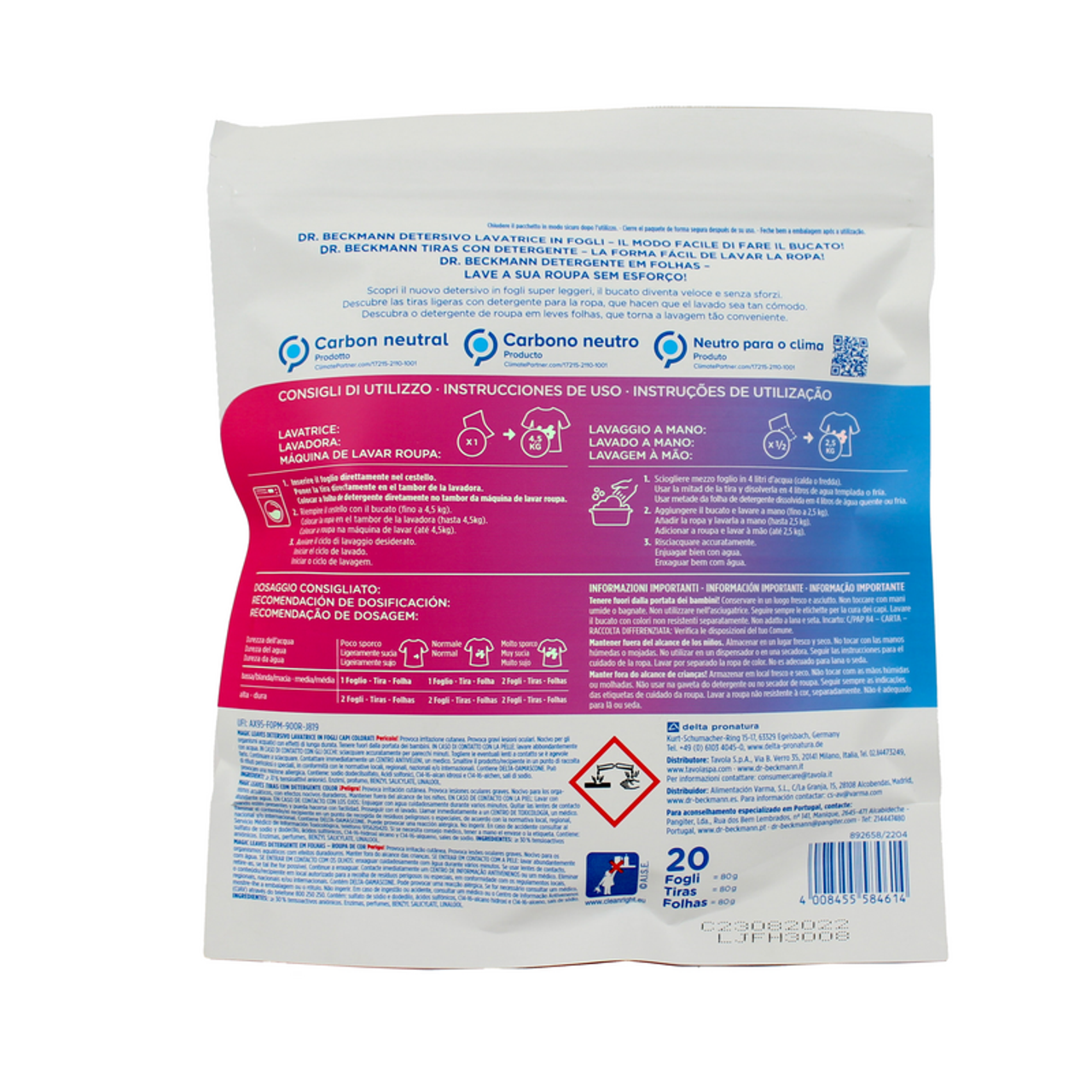 Dr.Beckmann - Magic Leaves Detersivo Capi Colorati - 20 Fogli (25525747)