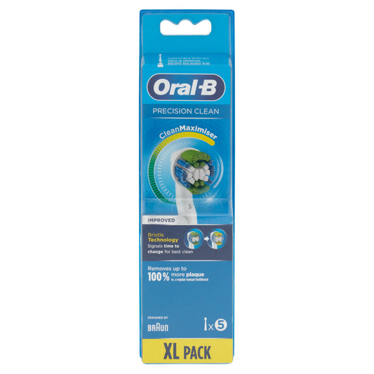 Oral-B Precisione Clean CleanMaximiser Testine Ricambio Spazzolino Elettrico Ricaricabile- 5 Refills