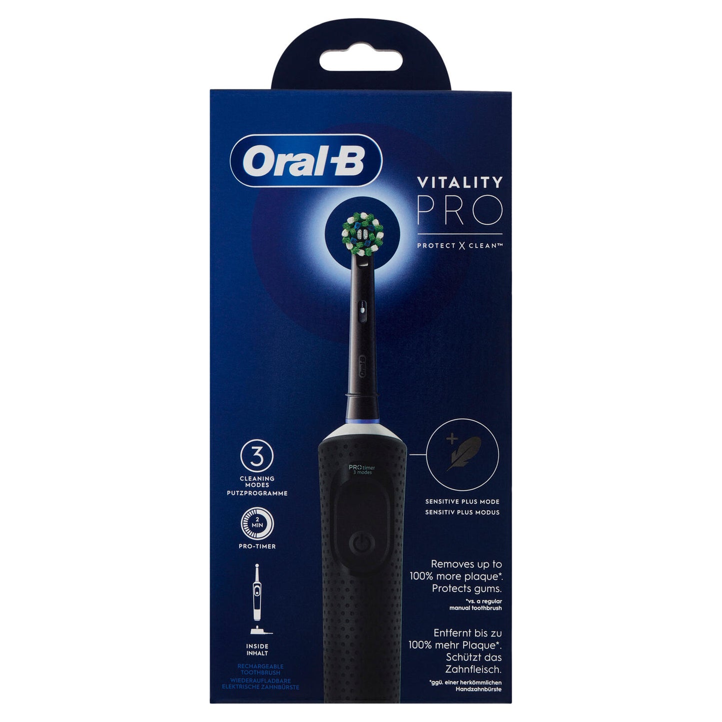 Oral-B Spazzolino Elettrico Denti Ricaricabile Vitality Pro Black