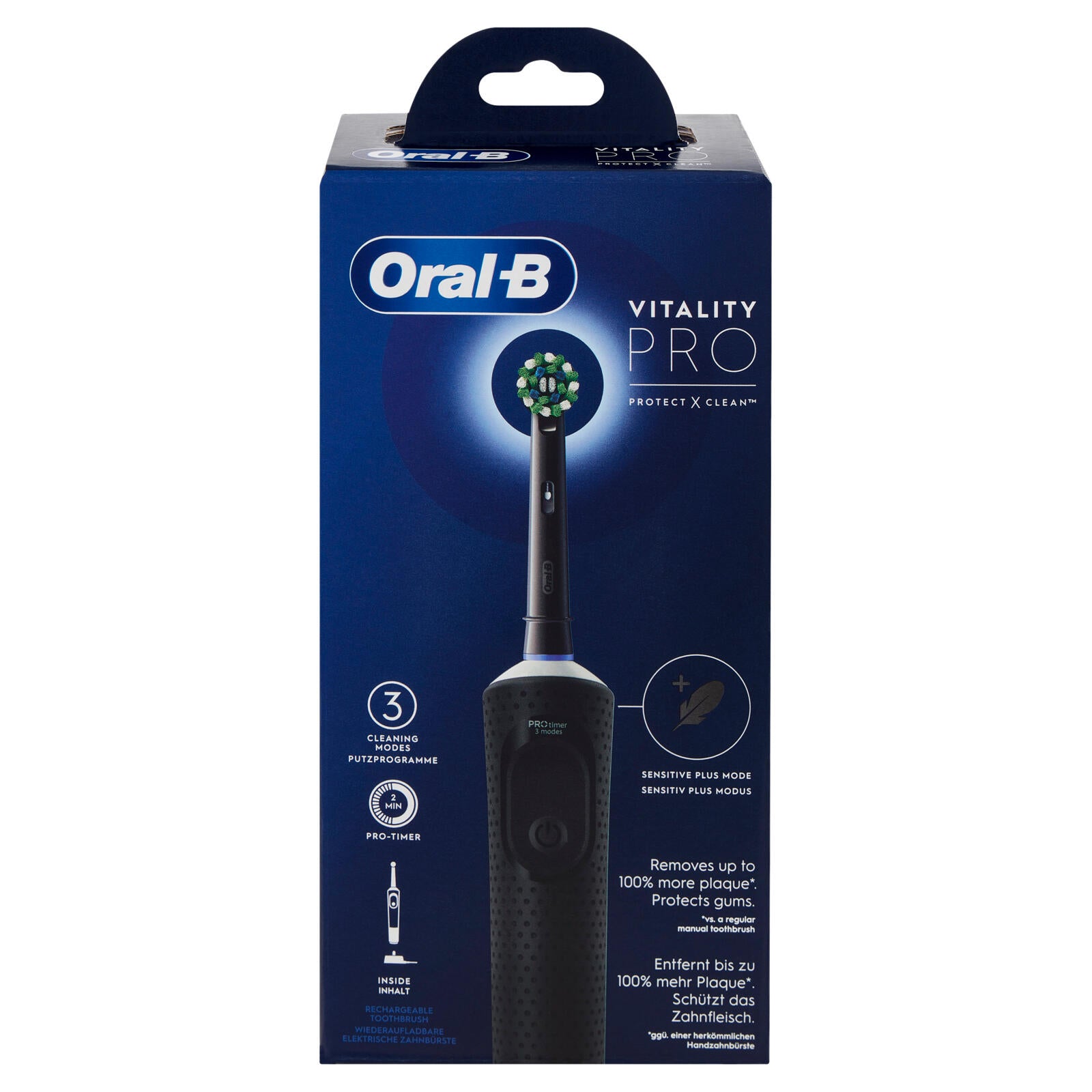 Oral-B Spazzolino Elettrico Denti Ricaricabile Vitality Pro Black