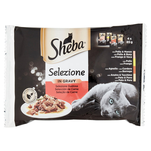Sheba Selezione in Gravy Selezione Gustosa 4 x 85 g