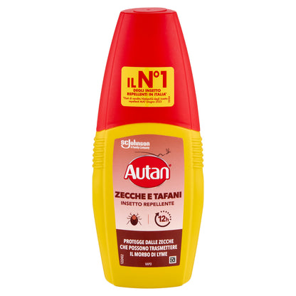 Autan Zecche e Tafani Vapo, Spray Anti zecche e tafani, Insetto Repellente, 1 Flacone da 100 ml (25519689)