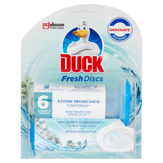 Duck Fresh Discs - Base per Dischi Gel Igienizzanti WC, Fragranza Eucalipto, 36ml