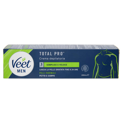 Veet Men Crema Depilatoria Uomo, Pelli Normali, 200 ml (25613324)