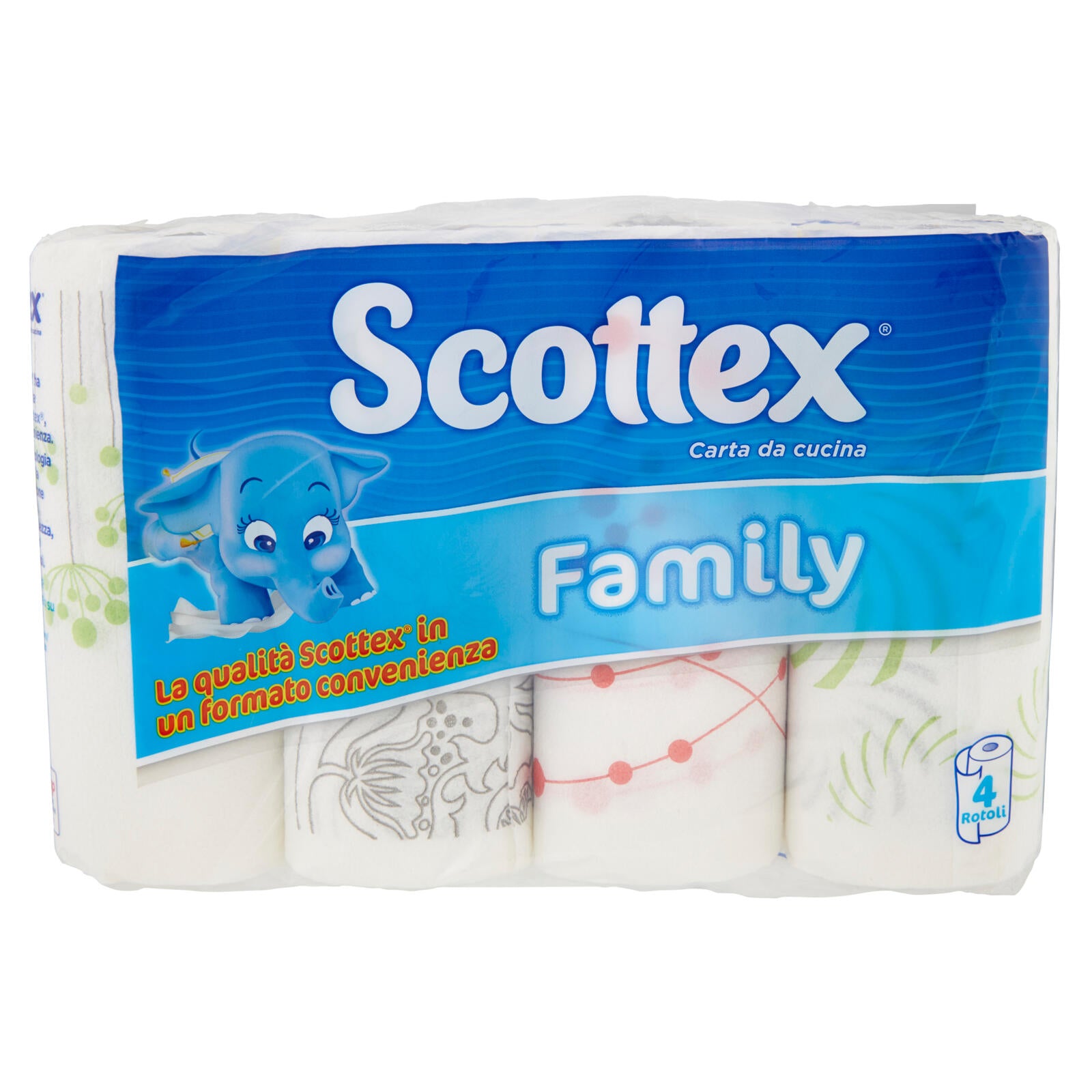 Scottex Family Carta da cucina 4 rotoli ->