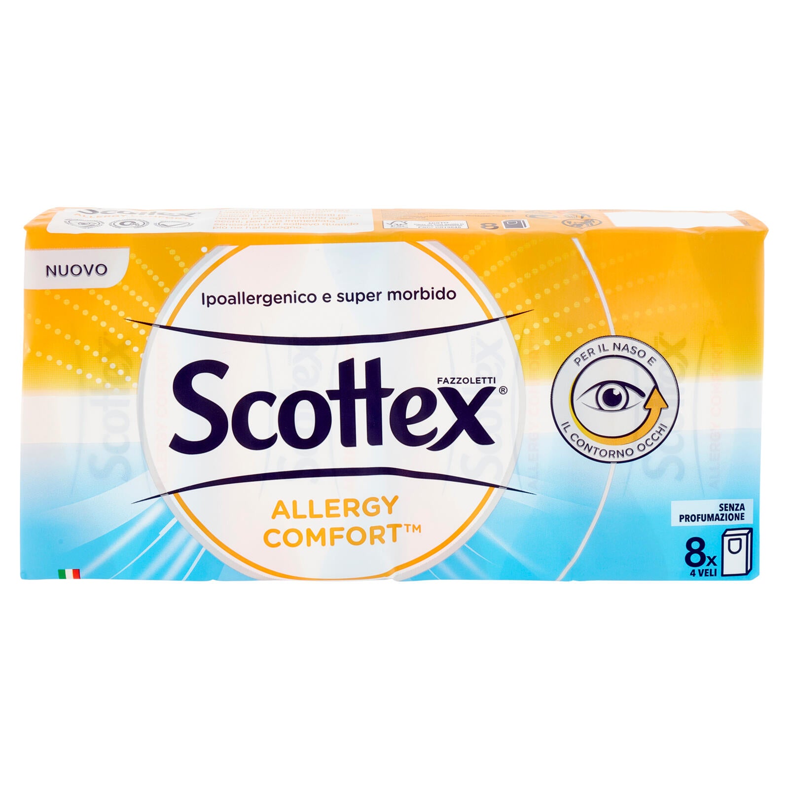 Fazzoletti Kleenex Allergy Comfort - 10 Confezioni Da 8 Custodie, Senza Lozione E Profumo, Per Pelli Sensibili - Foto 4