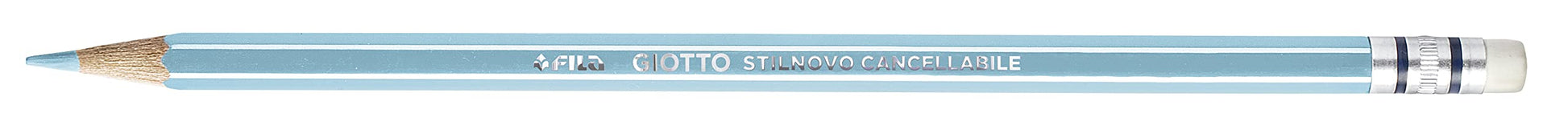 Giotto 256800 - Stilnovo Cancellabile Astuccio 10 Pastelli Colorati con Temperamatite e Gomma (25530651)