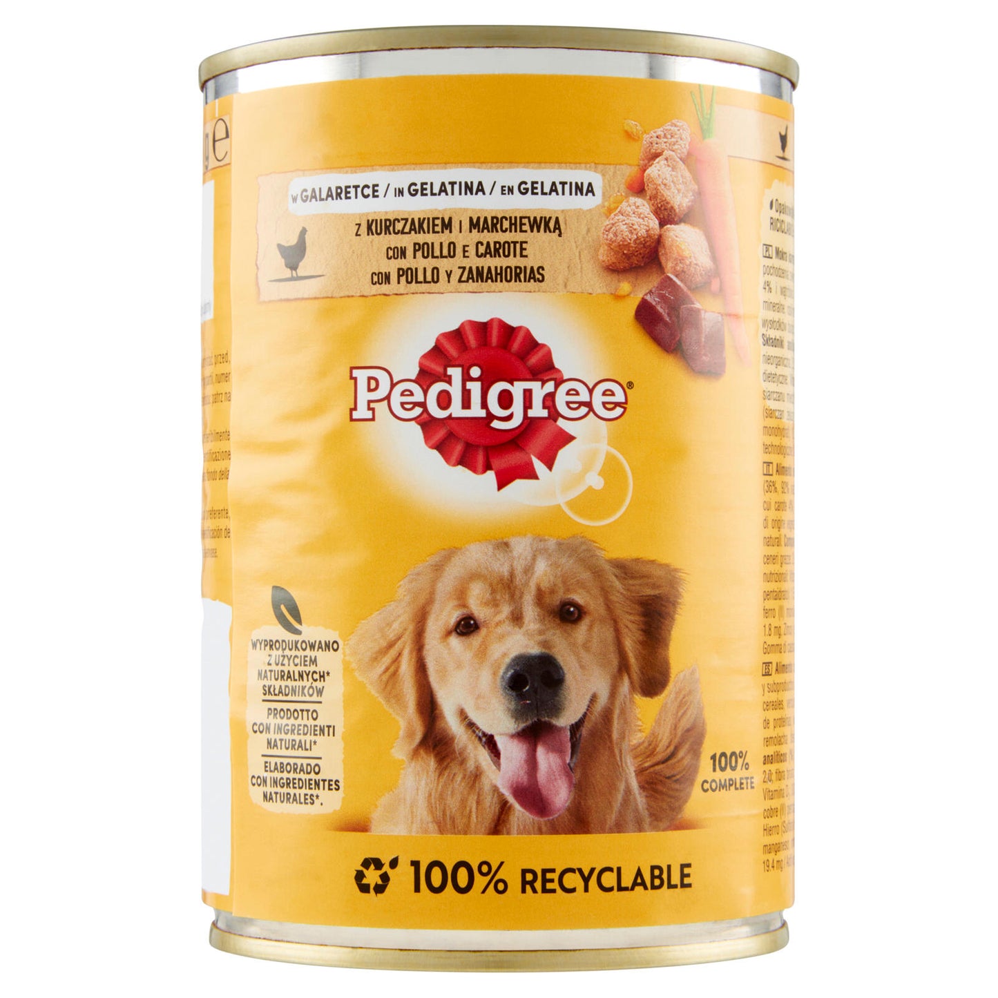 Pedigree Cibo Umido Cane con Pollo e Carote in Gelatina 400 g (25569573)