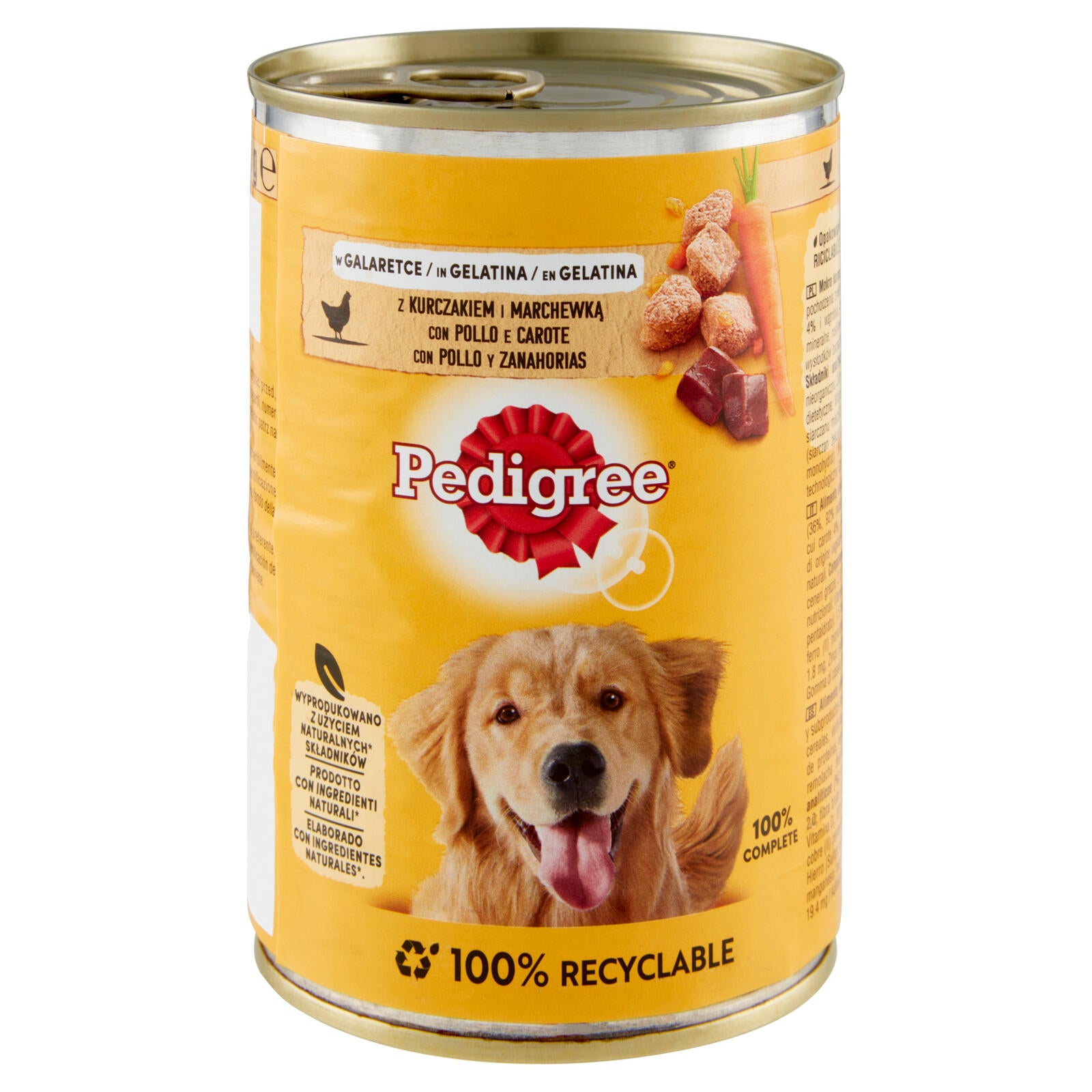 Pedigree Cibo Umido Cane con Pollo e Carote in Gelatina 400 g (25569574)