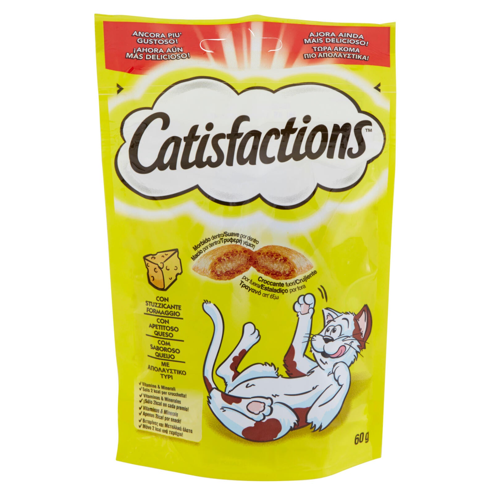 Catisfactions Snack Gatto con Stuzzicante Formaggio 60 g