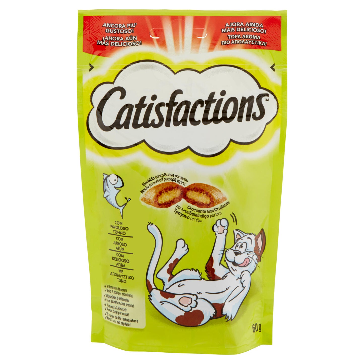 Catisfactions Snack Gatto con Favoloso Tonno 60 g