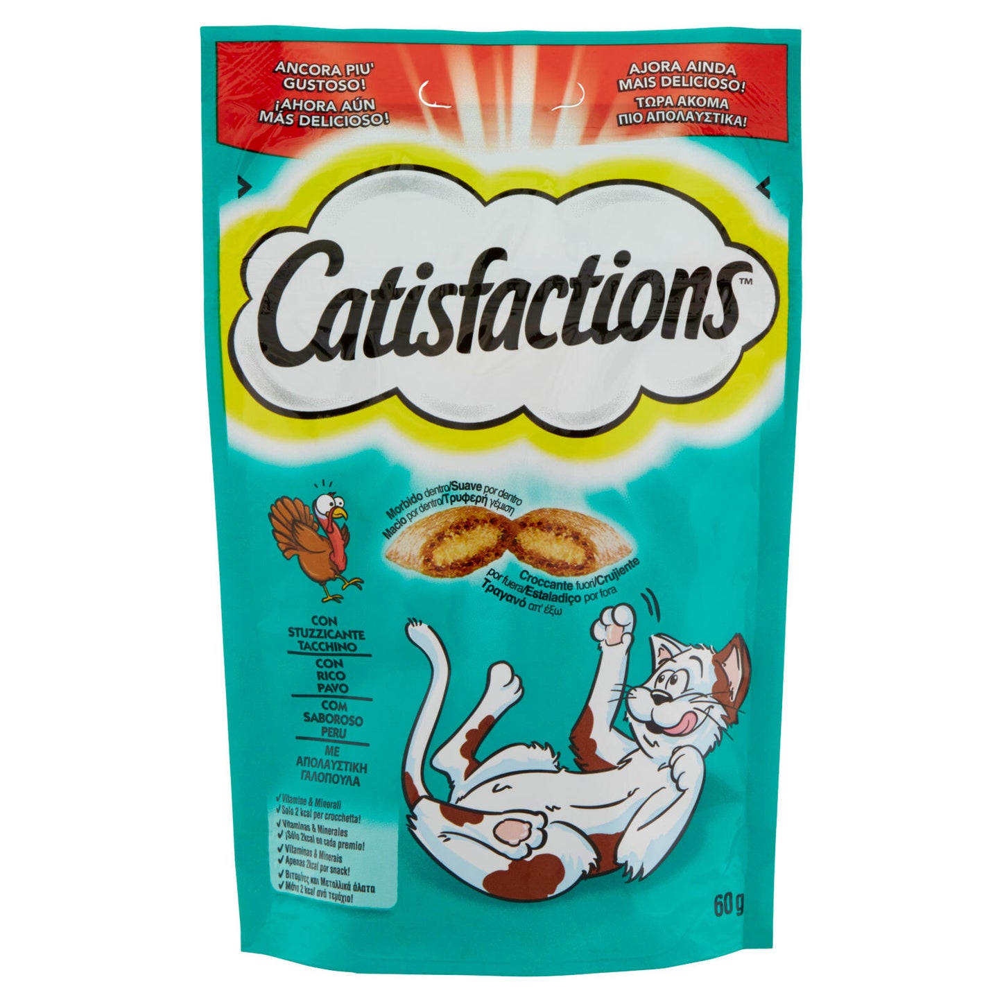 Catisfactions Snack Gatto con Stuzzicante Tacchino 60 g (25521594)