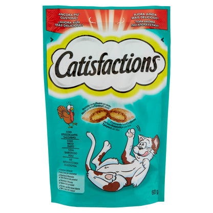Catisfactions Snack Gatto con Stuzzicante Tacchino 60 g (25521594)