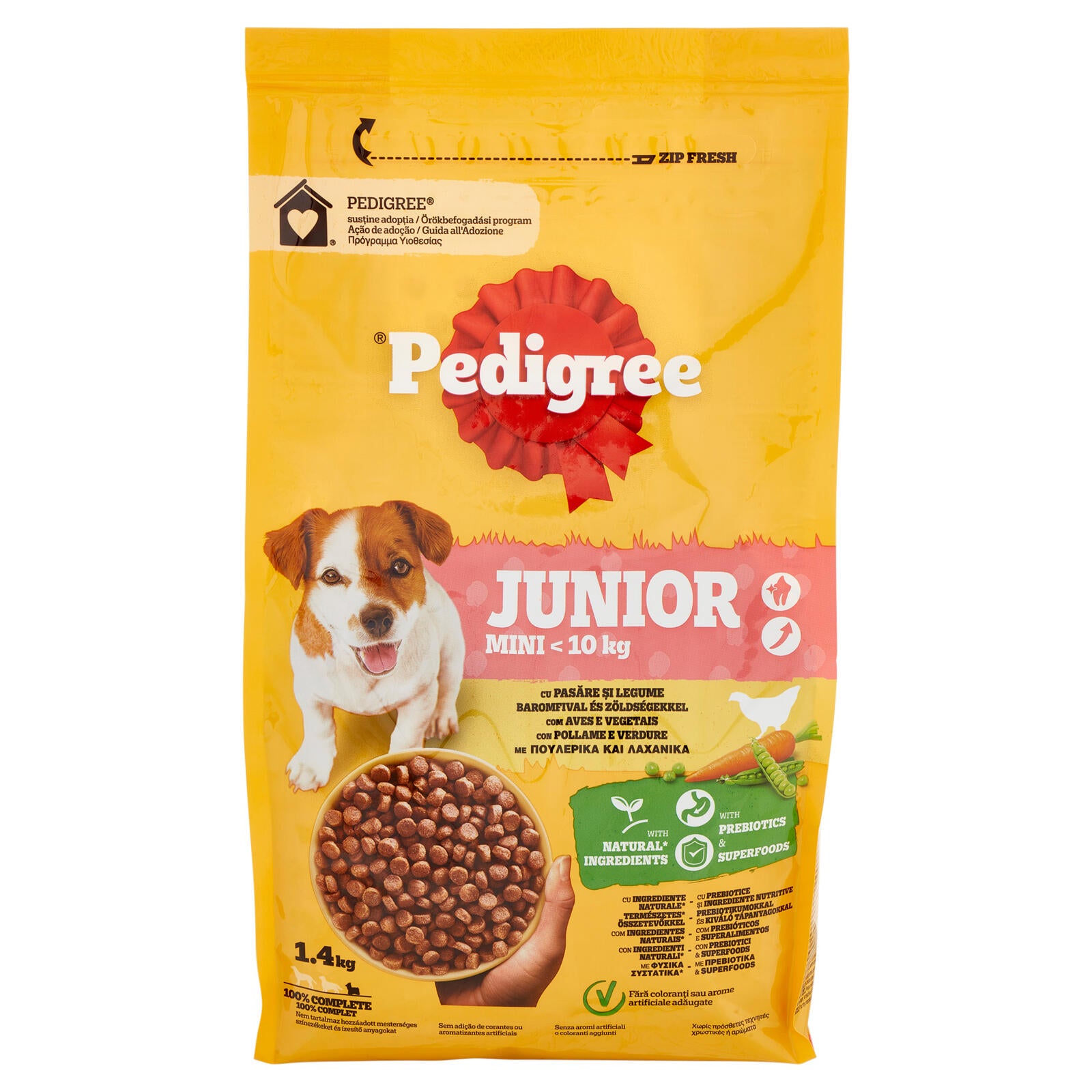 Pedigree Cibo Secco Cane Junior Piccolo Pollame Verdure 1.4Kg (25569554)