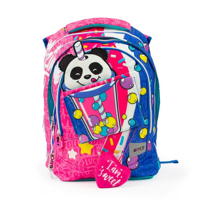 GO POP Zaino Bubble Star Estensibile Round Per Bambine, 3 Scomparti E Tasche Interne, Schienale E Spallacci Imbottiti, Con Fascia Personalizzata E Pop Up, Per Scuole Elementari e Medie (25530807)