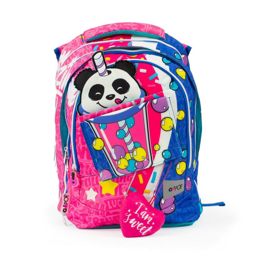 GO POP Zaino Bubble Star Estensibile Round Per Bambine, 3 Scomparti E Tasche Interne, Schienale E Spallacci Imbottiti, Con Fascia Personalizzata E Pop Up, Per Scuole Elementari e Medie (25530807)