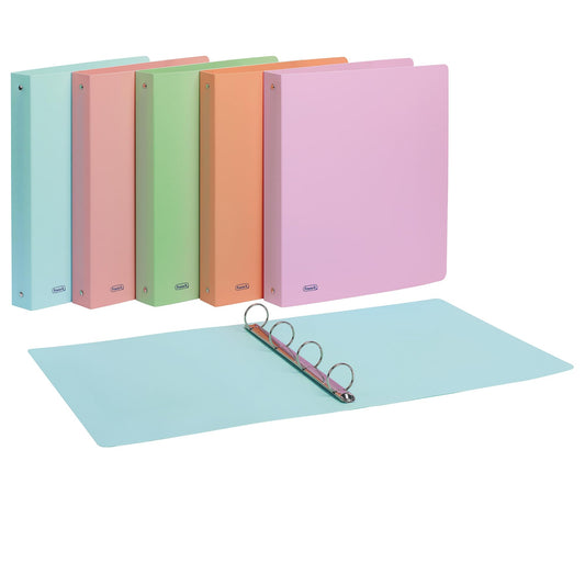 Raccoglitore Pastel - PPL - colori assortiti - 22x30mm - 4 anelli 30mm - Favorit (25583407)