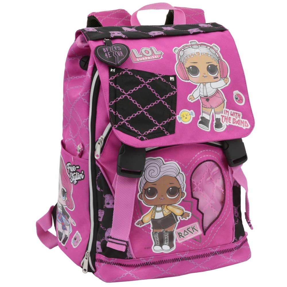 L.O.L Surprise! 19 Zaino Estensibile, Spallacci Imbottiti e Schienale Comfort Back, Giochi Preziosi (25532417)