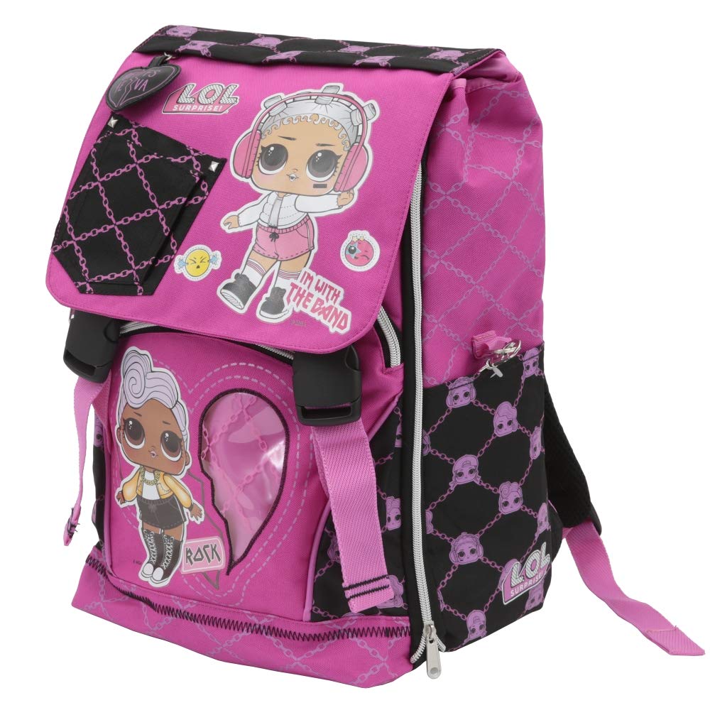 L.O.L Surprise! 19 Zaino Estensibile, Spallacci Imbottiti e Schienale Comfort Back, Giochi Preziosi (25532418)