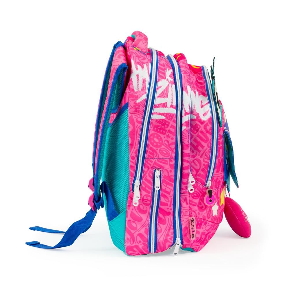 GO POP Zaino Bubble Star Estensibile Round Per Bambine, 3 Scomparti E Tasche Interne, Schienale E Spallacci Imbottiti, Con Fascia Personalizzata E Pop Up, Per Scuole Elementari e Medie (25530809)