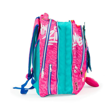 GO POP Zaino Bubble Star Estensibile Round Per Bambine, 3 Scomparti E Tasche Interne, Schienale E Spallacci Imbottiti, Con Fascia Personalizzata E Pop Up, Per Scuole Elementari e Medie (25530810)