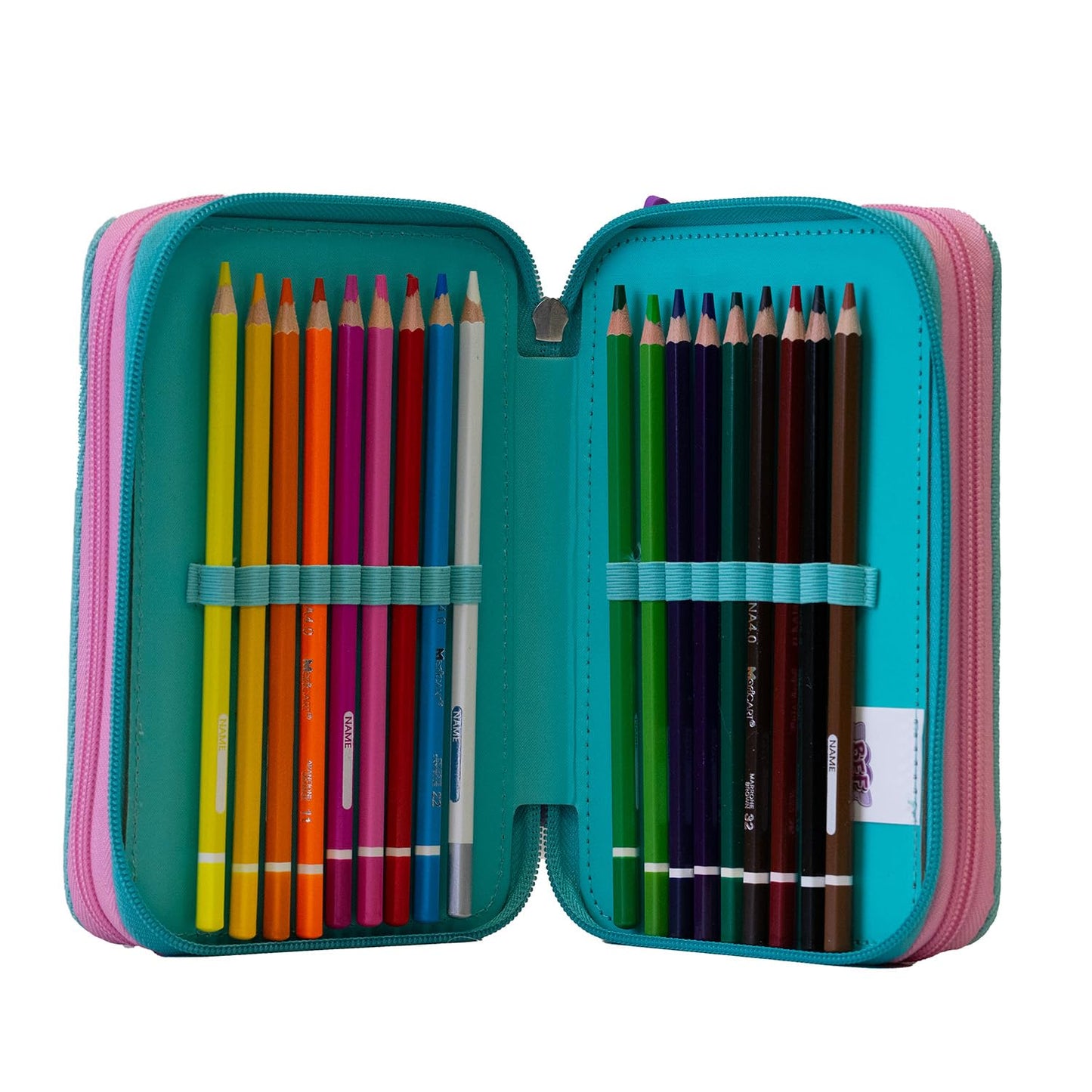 Maricart | Astuccio a Tre Scomparti per Bambina da Scuola Elementare, Astuccio Completo di 44 Pezzi a Tre Zip con Portapenne – BFF by Cry Babies (25534311)