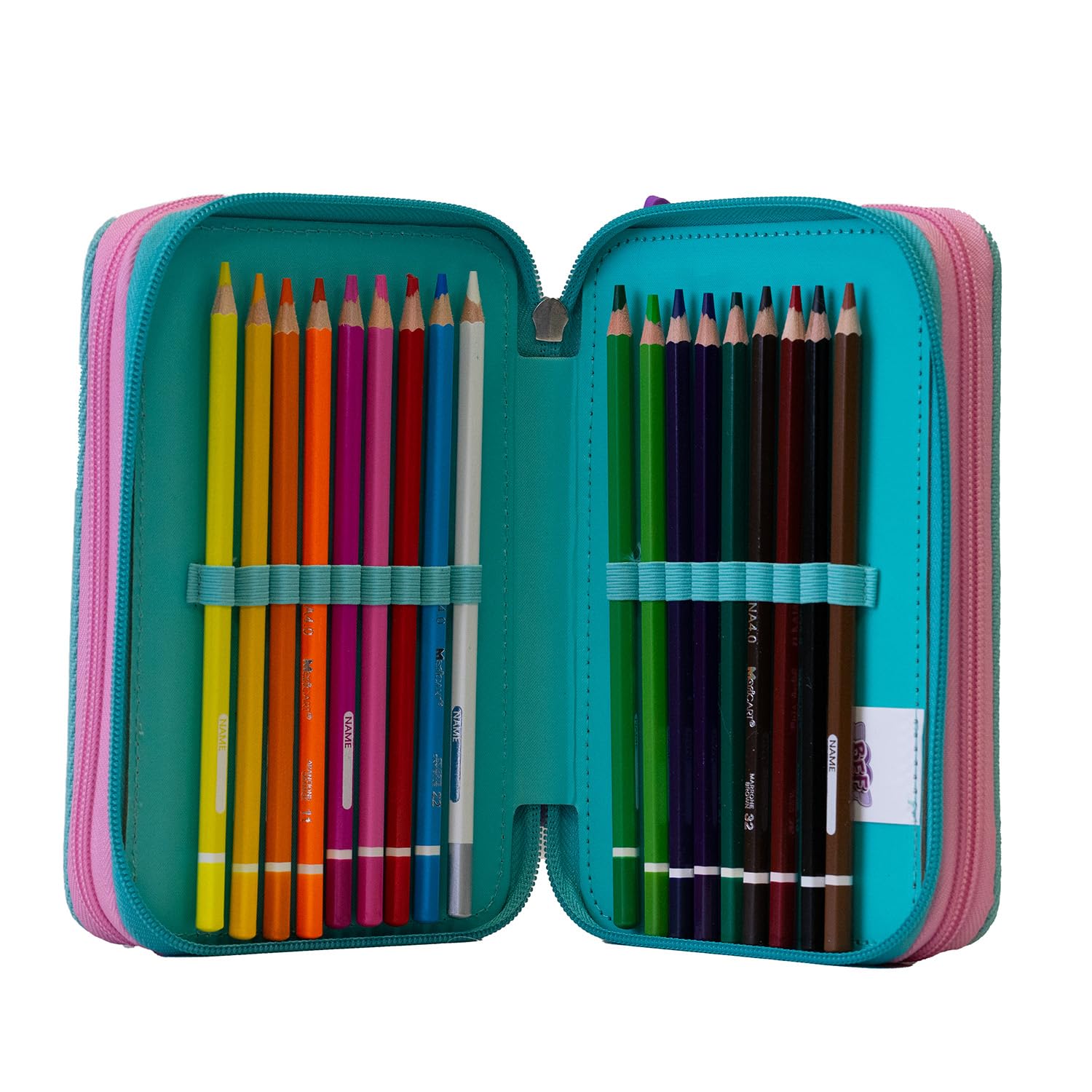 Maricart | Astuccio a Tre Scomparti per Bambina da Scuola Elementare, Astuccio Completo di 44 Pezzi a Tre Zip con Portapenne – BFF by Cry Babies (25534311)