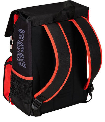 Seven Zaino Scuola Estensibile A.C. MILAN Calcio - PATH OF VICTORY, Nero Rosso - Zaino Doppio Scomparto Sdoppiabile Tramite Zip e Con Tasca Porta Borraccia, Zaino Bambino (25600202)