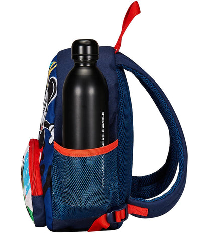 Zaino Asilo Small - MICKEY MOUSE, Multicolore - Tasche Laterali Porta Borraccia, Tasca Frontale, Zainetto Asilo Bambino - Zaino Scuola Kid (25560251)