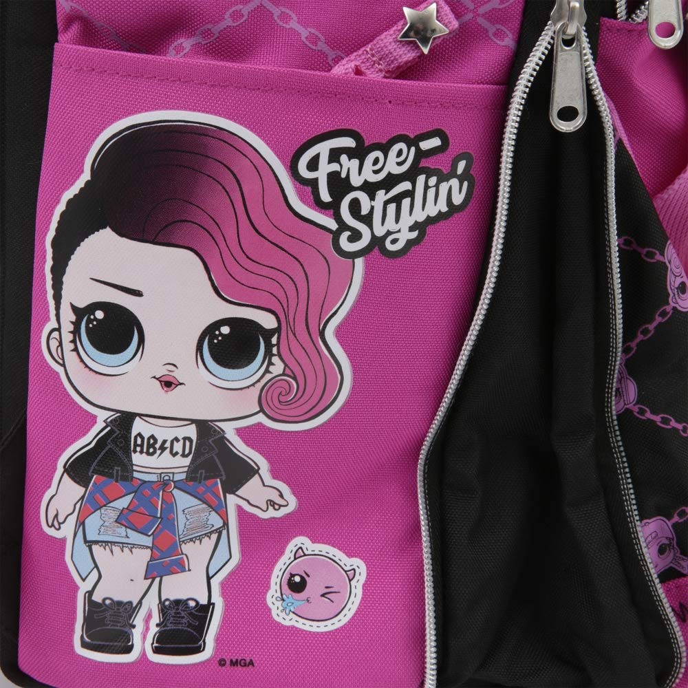 L.O.L Surprise! 19 Zaino Estensibile, Spallacci Imbottiti e Schienale Comfort Back, Giochi Preziosi (25532423)