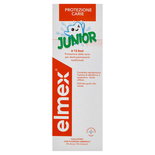 elmex collutorio Protezione Carie Junior 6-12 anni bambini 400 ml (25526179)