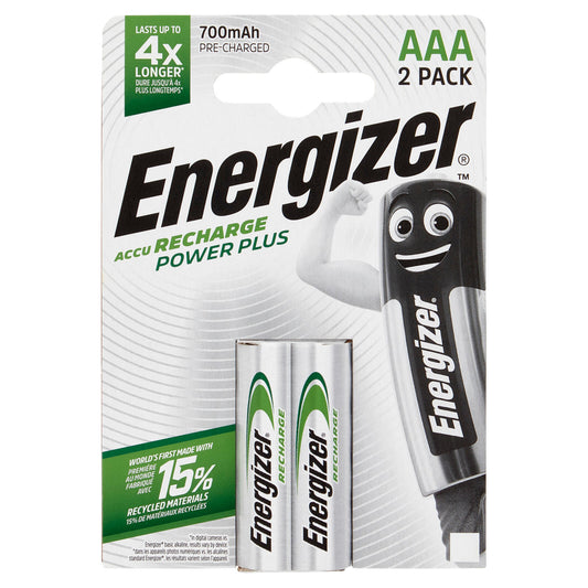 Energizer Accu Recharge Power Plus AAA 2 pz