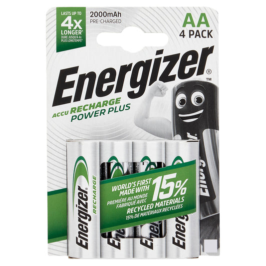 Energizer Accu Recharge Power Plus AA 4 pz