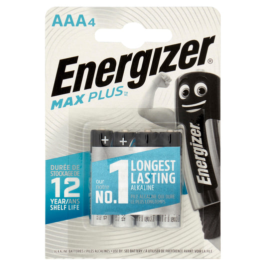 Energizer Max Plus AAA Mini Stilo 4 pz