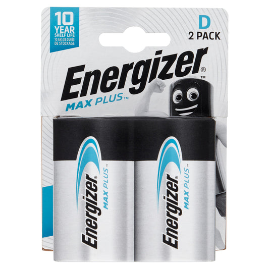 Energizer Max Plus Alkaline D 2 pz (25526307)